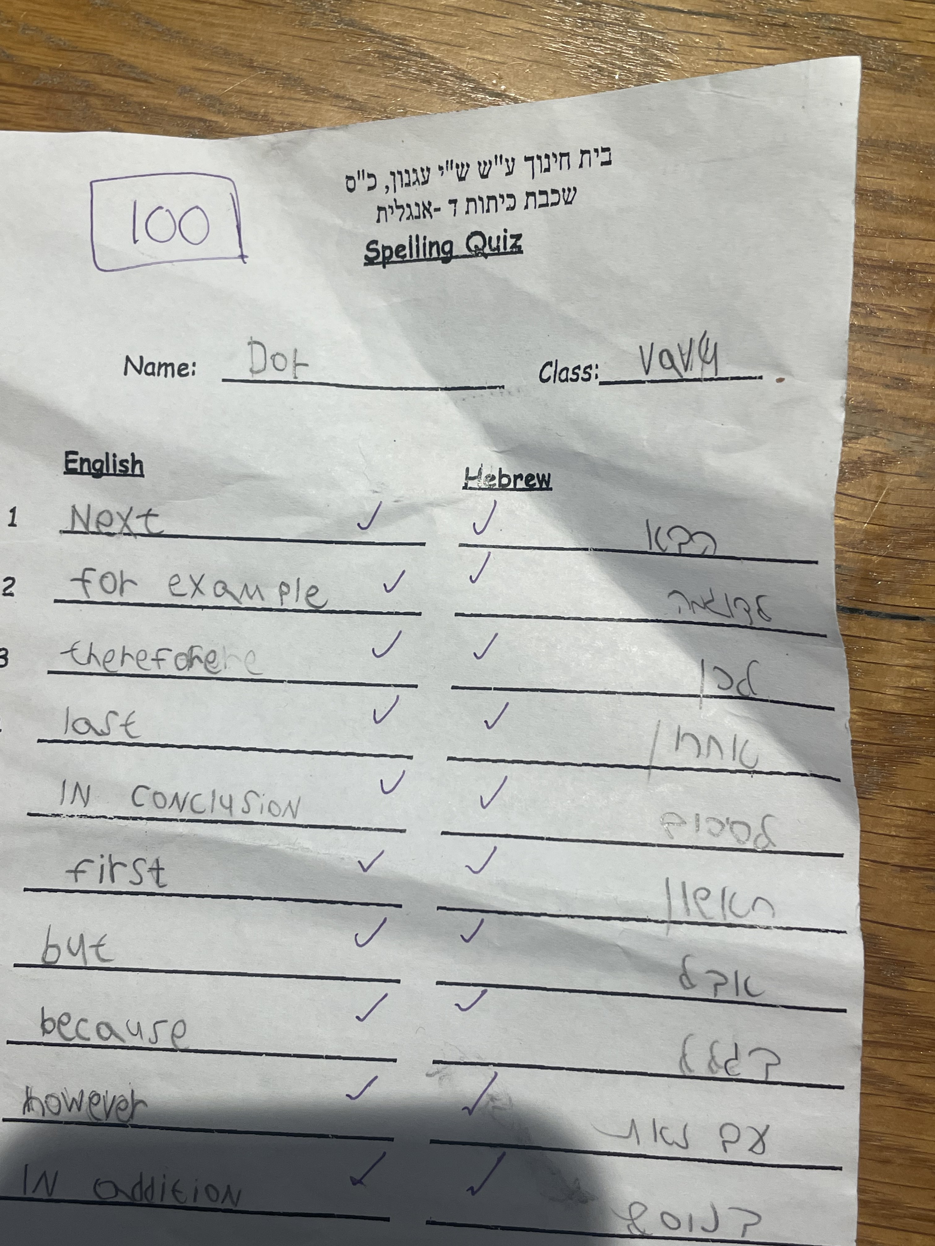 הודעת הורה או תלמיד