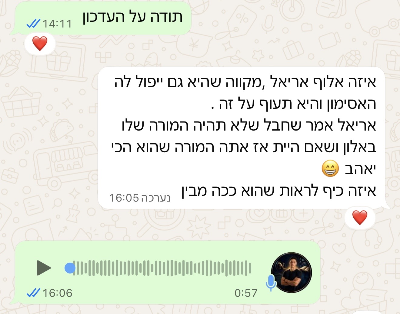 הודעת הורה או תלמיד